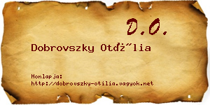 Dobrovszky Otília névjegykártya